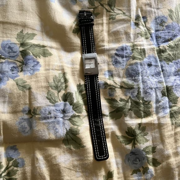 Vintage - Relic Square Face Watch with Black Leather Strap - Picture 3 of 3